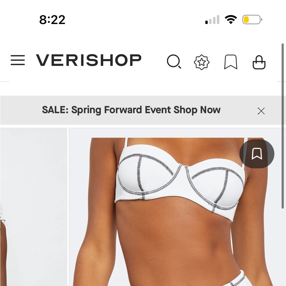 Onia Flora Crinkle Bikini Top and Hannah Tab Side Hipster Bottom White